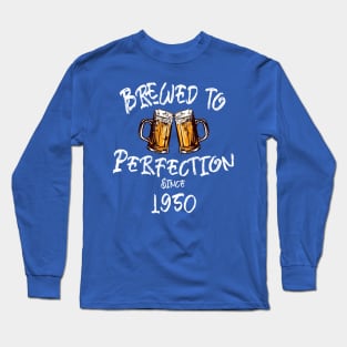 Brewed to Perfection, Personalized Birth Year T-shirt, Birthday Custom Shirt, Birthday Gift, Tee Long Sleeve T-Shirt